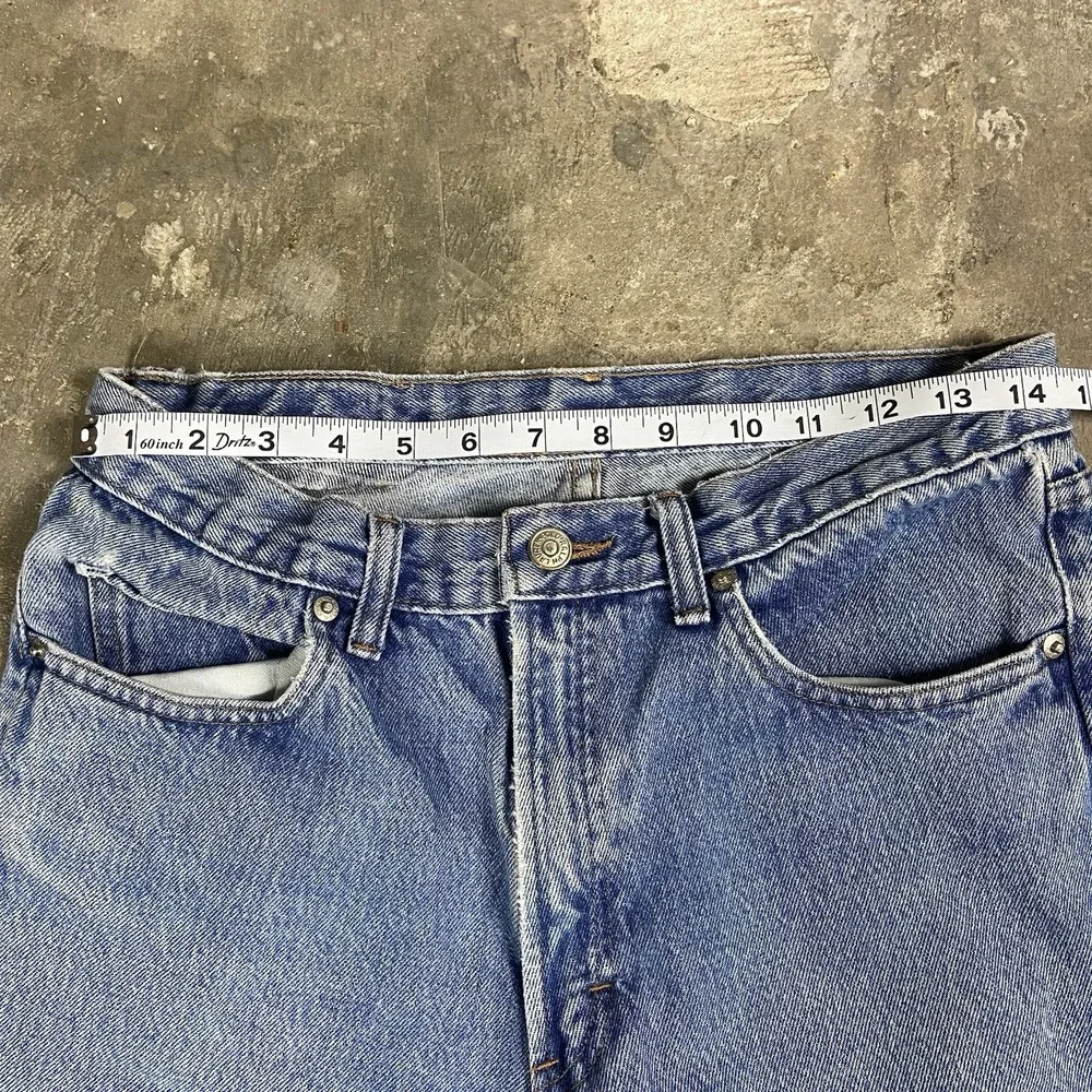 Polo Ralph Lauren Jeans Size 32x32 Blue Denim Distressed Authentic Dungarees‎